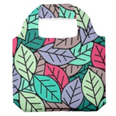 Pattern Leaves Background Nature Premium Foldable Grocery Recycle Bag