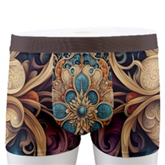 Dunkelbraun Pattern 1 Men s Boxer Briefs