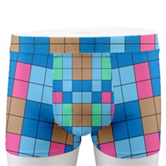 Checkerboard Square Abstract Men s Boxer Briefs