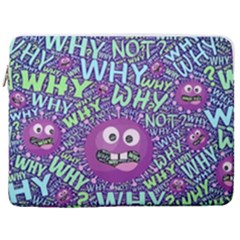 Why Not Question Reason 17  Vertical Laptop Sleeve Case With Pocket