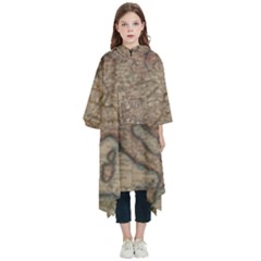 Old Vintage Classic Map Of Europe Kids  Hooded Rain Ponchos