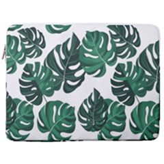Illustrations Monstera Leafes 17  Vertical Laptop Sleeve Case With Pocket