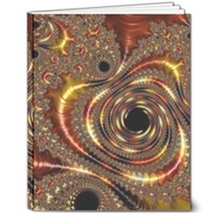 Geometric Art Fractal Abstract Art 8  X 10  Hardcover Notebook