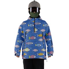Sea Fish Blue Submarine Animal Men s Ski And Snowboard Waterproof Breathable Jacket