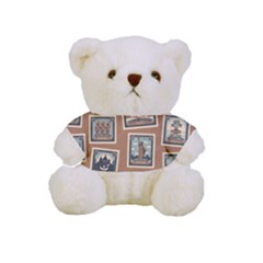 Retro Postage Seamless Pattern Full Print Cuddly Teddy Bear