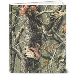 Realtree Camo Seamless Pattern 8  X 10  Hardcover Notebook