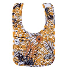 Leaf Yellow Point Flower White Baby Bib