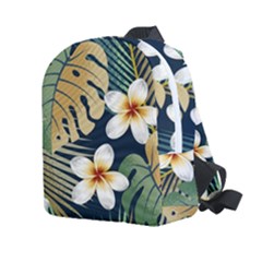 Seamless Pattern With Tropical Strelitzia Flowers Leaves Exotic Background Kids  Age 2-4 Lightweight Preschool Backpack