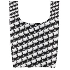 Stylish Coffee Cup Pattern Foldable Shopping Bag