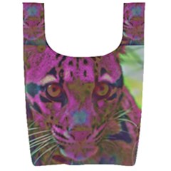 Pink And Purple Leopard Foldable Shopping Bag