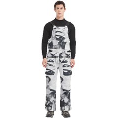 Betty Page Bdsm Men s Side Zip Front Pouch Ski And Snowboard Bib Pants	