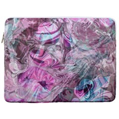  Blend On Pink 17  Vertical Laptop Sleeve Case With Pocket