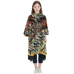 Cats Are Cooler Cat In Glasses Kids  Hooded Rain Ponchos