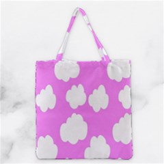Purple Clouds Grocery Tote Bag