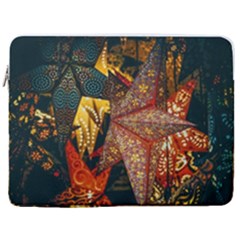 Stars Lanterns Lighting 17  Vertical Laptop Sleeve Case With Pocket