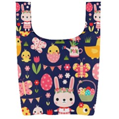 Bunny - Easter Pattern Foldable Shopping Bag