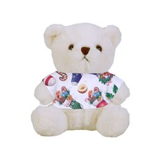 Christmas Socks Gloves Candy Cane Stocking Seamless Full Print Cuddly Teddy Bear