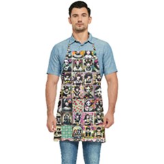 Spanish Gothic Girls Pattern Kitchen Apron