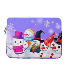 Let s Have Fun With Snowmen 13  Vertical Laptop Sleeve Case With Pocket