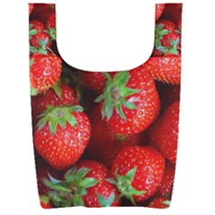 Strawberry, Berries, Fresh, Red Foldable Shopping Bag