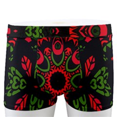 Purple, Blue And Pink Eyes Abstract Forms Geometric Men s Boxer Briefs