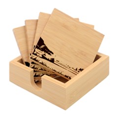 Mountains Countryside Agriculture Bamboo Coaster Set