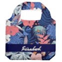 Personalized Tropical Summer Name Any Text Premium Foldable Grocery Recycle Bag Premium Foldable Grocery Recycle Bag View2