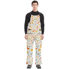 Pet Animal 04 Men s Side Zip Front Pouch Ski And Snowboard Bib Pants	