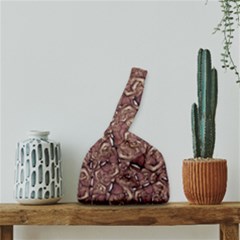 Human Spider Mutant Creatures Motif Random Pattern Japanese Wrist Knot Bag