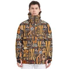 3d Letters Macro Wooden Letters Letters Textures Men s Pullover Zip Ski And Snowboard Waterproof Breathable Jacket