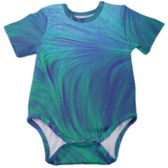 Psicodelia Zyguratti Texture Cyanturquoise Baby Short Sleeve Bodysuit