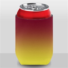 Burgundy Red To Electric Yellow Linear Gradient Can Holder