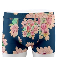 Retro 1880s Flowers Pattern 7 Men s Boxer Briefs