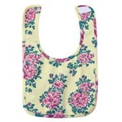 Retro 1880s Flowers Pattern 8 Baby Bib