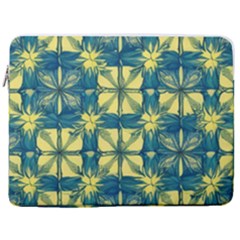 Royal Fractal Pattern 2 17  Vertical Laptop Sleeve Case With Pocket