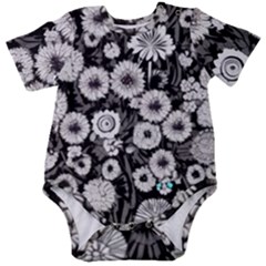 Mid Century Retro Floral 1970s 1960s Pattern 87 Mid Century Retro Floral 1970s 1960s Pattern 86 Baby Short Sleeve Bodysuit