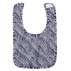 Silver Leopard Baby Bib