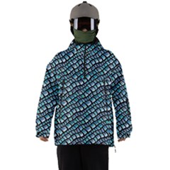 Turquoise Snake  Men s Ski And Snowboard Waterproof Breathable Jacket