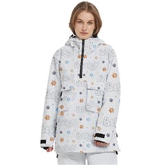 Bluey, Bluey Merch, Bluey Pattern, Bluey Bluey, Bingo, Bluey Design, Bluey Dog Women s Pullover Zip Ski And Snowboard Waterproof Breathable Jacket