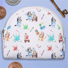 Bluey, Bluey Merch, Bluey Pattern, Bluey Bluey, Bingo, Bluey Design, Bluey Dog Horseshoe Style Canvas Pouch