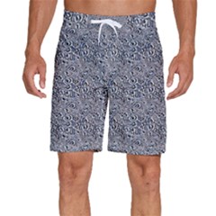 Blue Black Snake Pattern Men s Beach Shorts