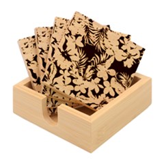 Hawaiian Flowers Hawaii Bamboo Coaster Set