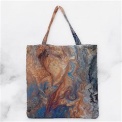 Blue Flow Grocery Tote Bag