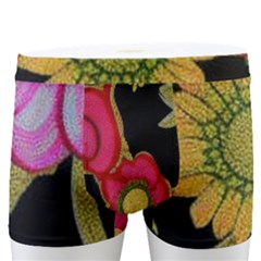 Mid Century Retro Floral 1970s 1960s Pattern 70 Men s Boxer Briefs