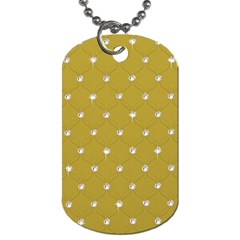 Gold Diamond Bling  Single-sided Dog Tag