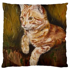 Cute Cat Large Cushion Case (one Side)