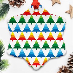 Christmas Tree Snowflake Ornament