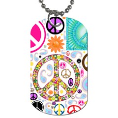 Peace Collage Dog Tag (one Sided)
