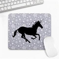 Unicorn On Starry Background Large Mouse Pad (rectangle)