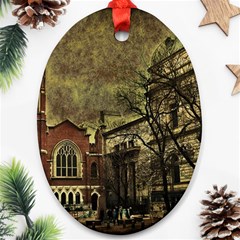Dark Citiy Oval Ornament